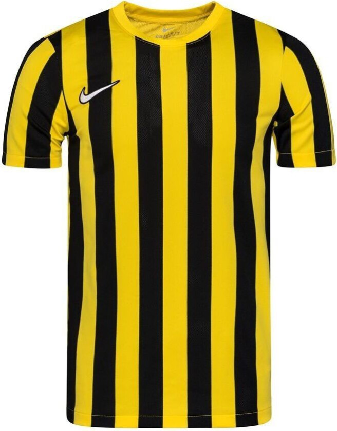 Spillerdrakt Df Striped Division Iv - Tour Yellow/svart/hvit Barn, størrelse S: 128-137 cm