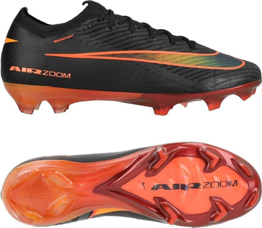 Air Zoom Mercurial Vapor 16 Elite Fg Heat Up - Svart/hyper Crimson - Gress (Fg), størrelse 44