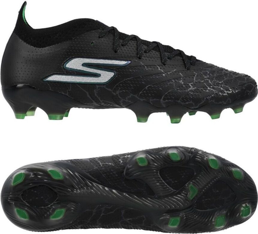 SKX_01 1.5 Lav FG Evergreen - Svart/Sølv/Grønn - Gress (FG), størrelse 38