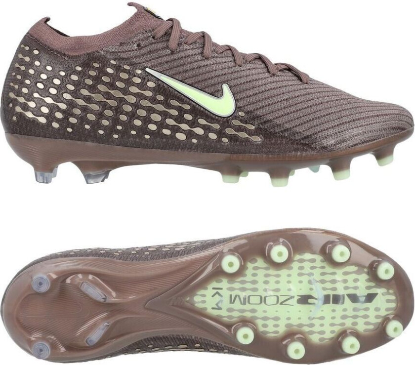 Air Zoom Mercurial Vapor 16 Elite AG-PRO Mbappé Personal Edition - Plum Eclipse/Metallisk sølv - Kunstgress (AG), størrelse 44½