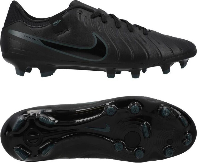 Tiempo Legend 10 Academy Mg Shadow - Svart/dyp Jungel - Multi Ground (Mg), størrelse 36