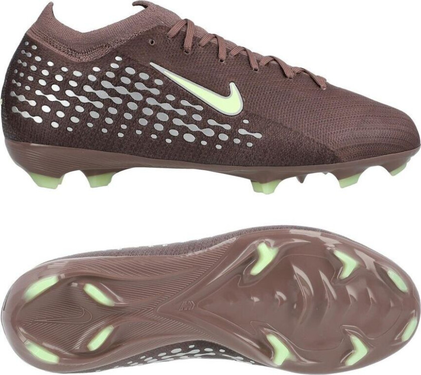 Air Zoom Mercurial Vapor 16 Pro FG Mbappé Personal Edition - Plum Eclipse/Metallisk sølv Barn - Gress (FG), størrelse 32
