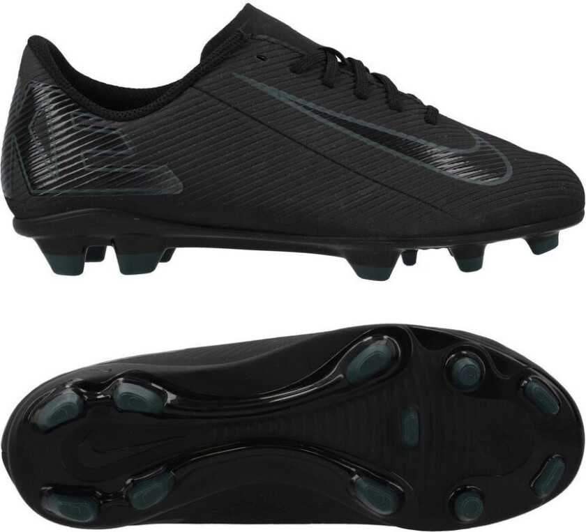 Mercurial Vapor 16 Club Mg Shadow - Svart/dyp Jungel Barn - Multi Ground (Mg), størrelse 36½