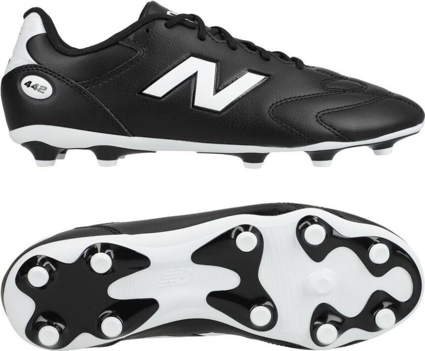 442 V3 Team Fg Core - Svart/hvit Barn - Gress (Fg), størrelse 37½