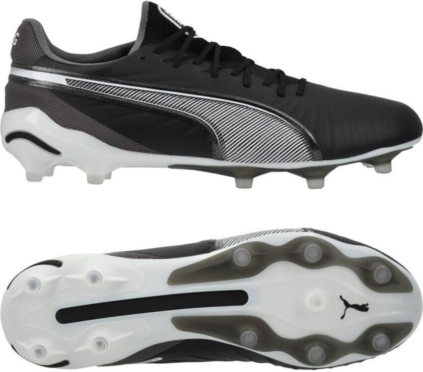 King Ultimate Fg/ag Eclipse - Svart/hvit/cool Dark Gray, størrelse 40½