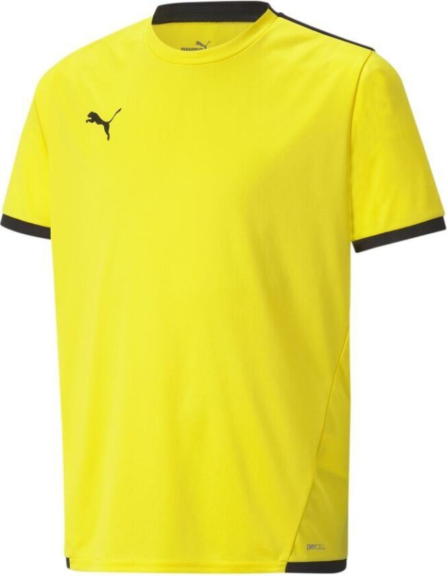 Spillerdrakt Teamliga - Gul/ Svart Barn, størrelse 116 cm