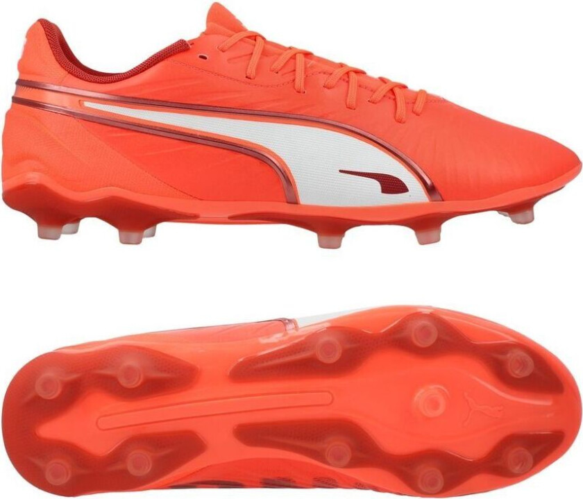 King Match FG/AG Unlimited - rød/ White/Red Fire, størrelse 42½