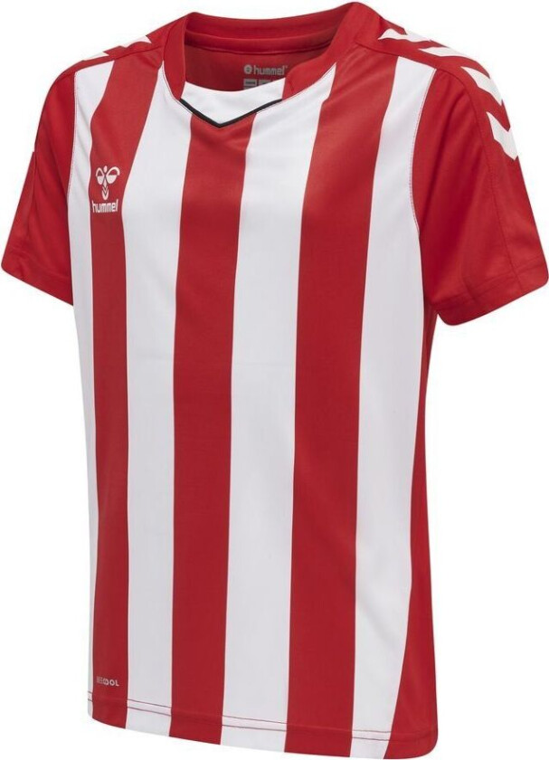 Spillerdrakt Core Striped - Rød/Hvit Barn, størrelse 116 cm