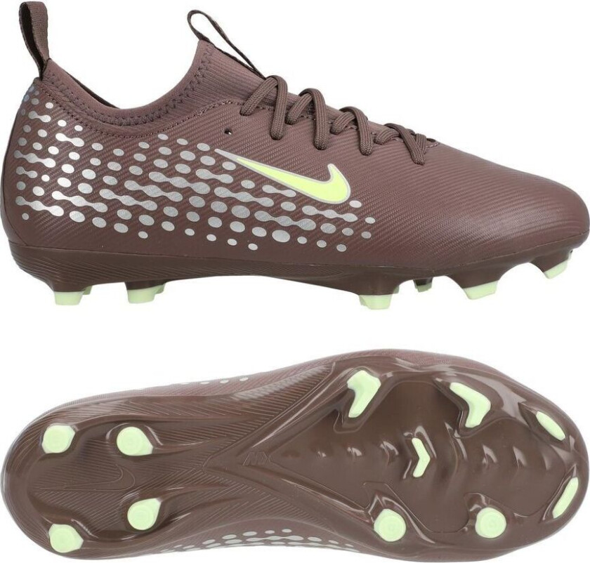 Air Zoom Mercurial Vapor 16 Academy MG Mbappé Personal Edition - Plum Eclipse/Metallisk sølv Barn - Multi Ground (MG), størrelse 35