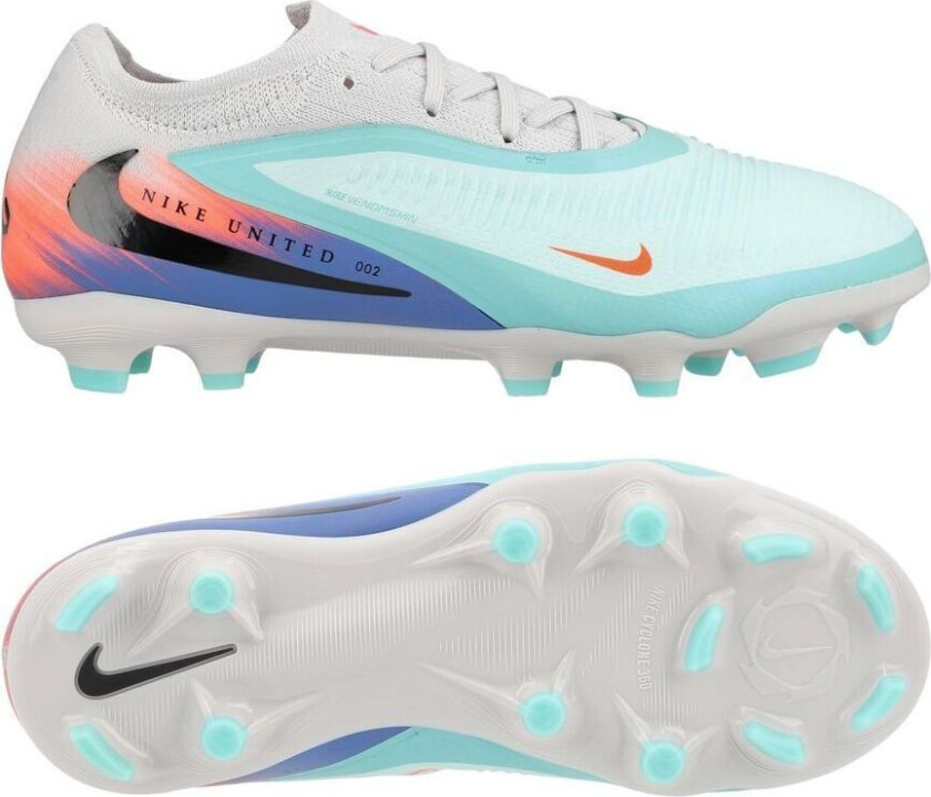 Phantom 6 Pro Low Cut Mg United - Turkis/oransje Barn - Multi Ground (Mg), størrelse 36