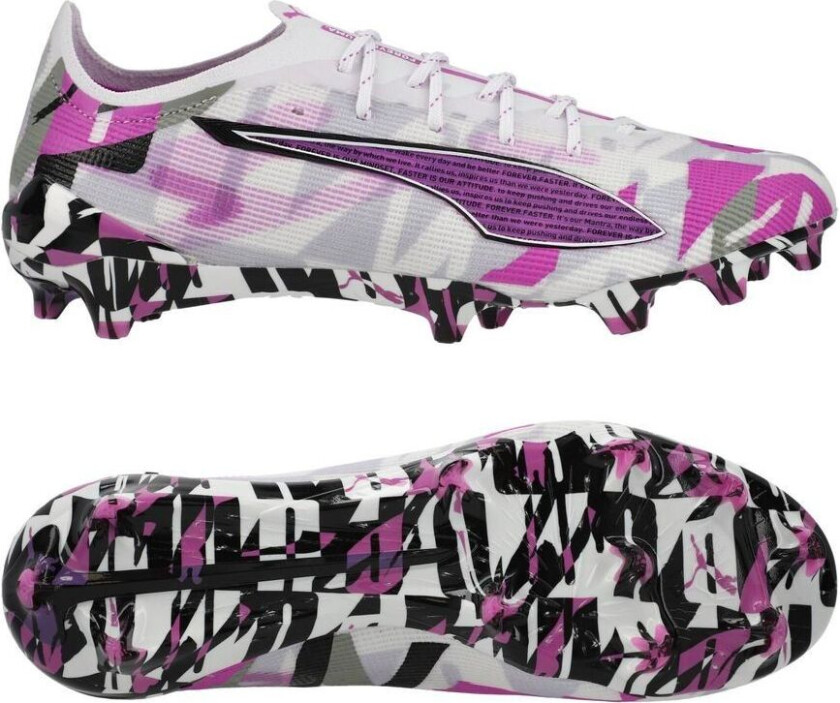 Ultra 5 Ultimate FG Forever - White/Ren magenta/Grå/ Svart LIMITED EDITION - Gress (FG), størrelse 40½
