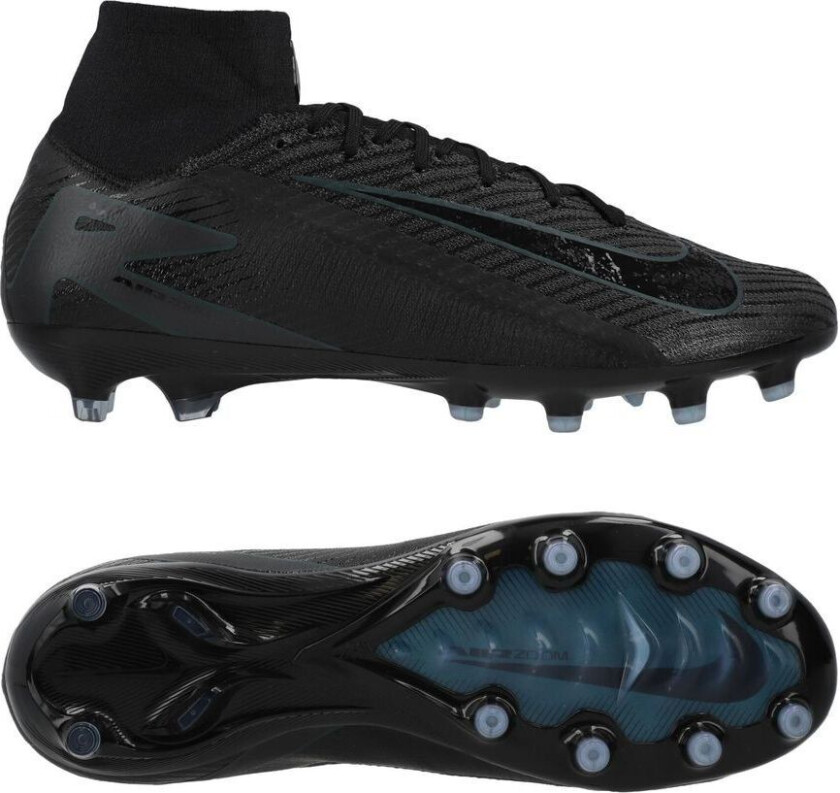 Air Zoom Mercurial Superfly 10 Elite Ag-pro Shadow - Svart/dyp Jungel - Kunstgress (Ag), størrelse 36½