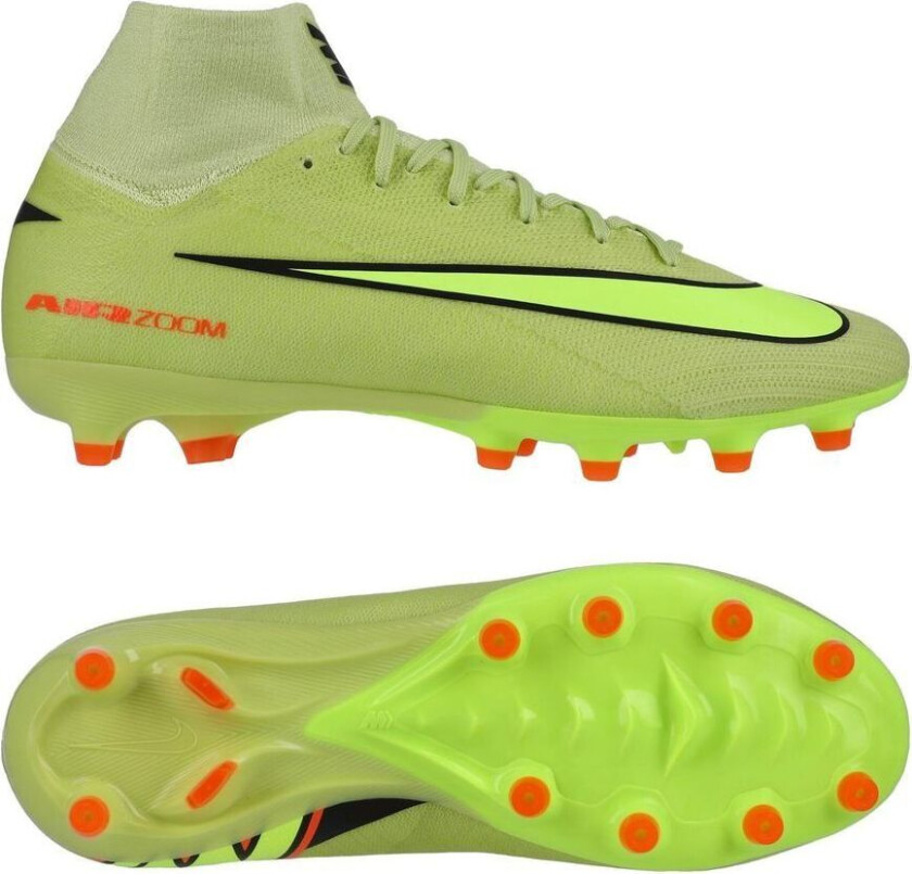 Air Zoom Mercurial Superfly 10 Pro AG-PRO Max Voltage - Gønn/Volt/Hyper Crimson - Kunstgress (AG), størrelse 42½
