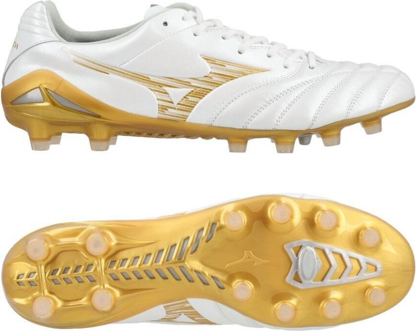 Monarcida Neo Lll Elite Fg Bright Gold - Hvit/gull - Gress (Fg), størrelse 47