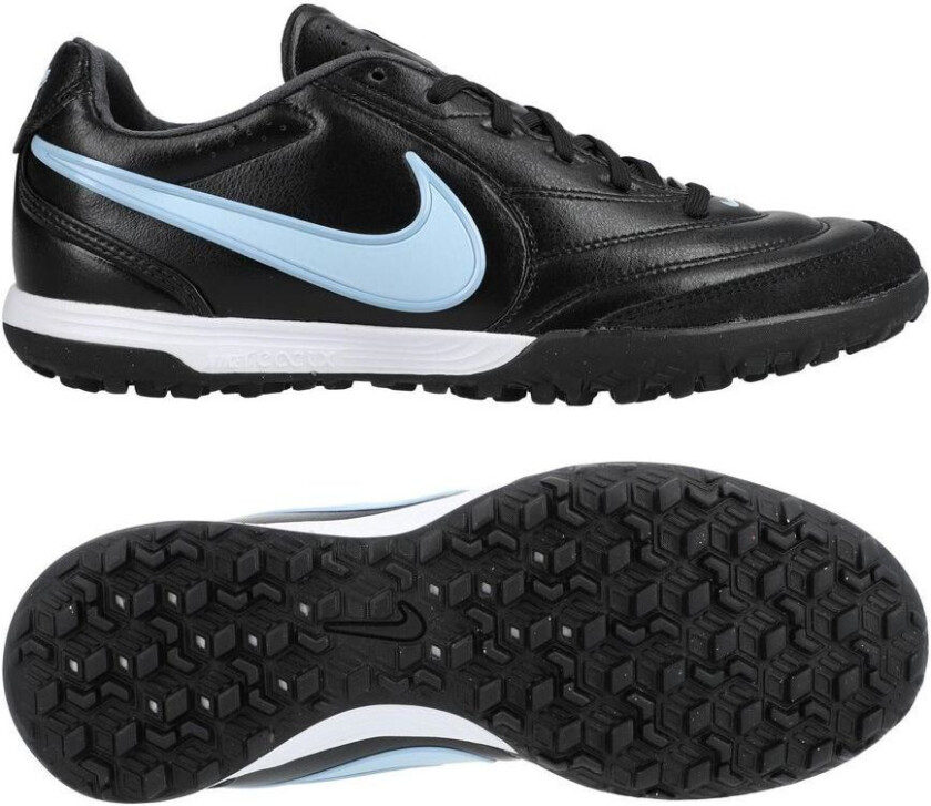 Tiempo Ligera Pro TF Shadow - Svart/Obsidian/Isblå - Turf (TF), størrelse 41