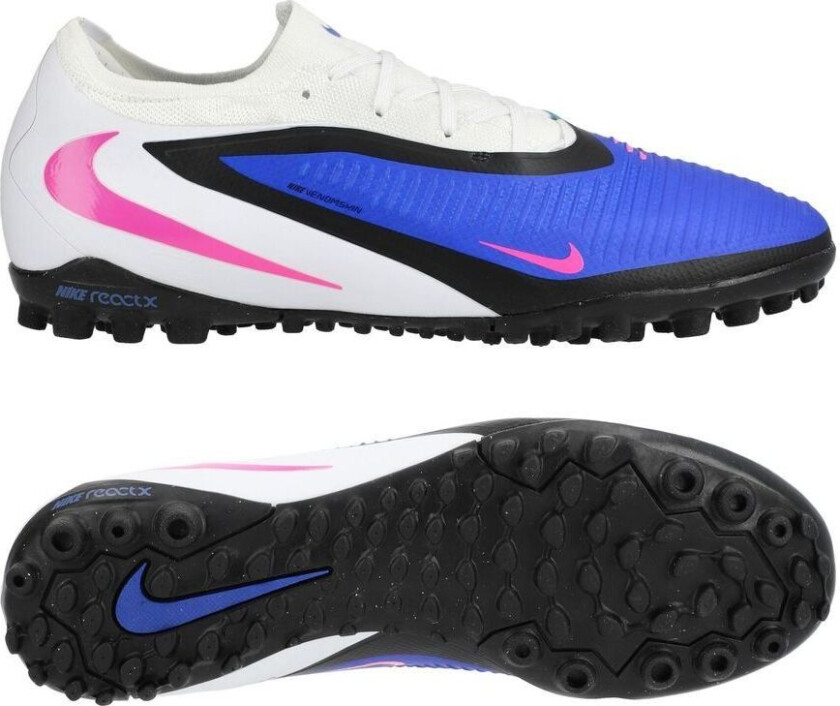 Phantom 6 Pro Low Cut TF Attack - Blå/Rosa/Hvit - Turf (TF), størrelse 44