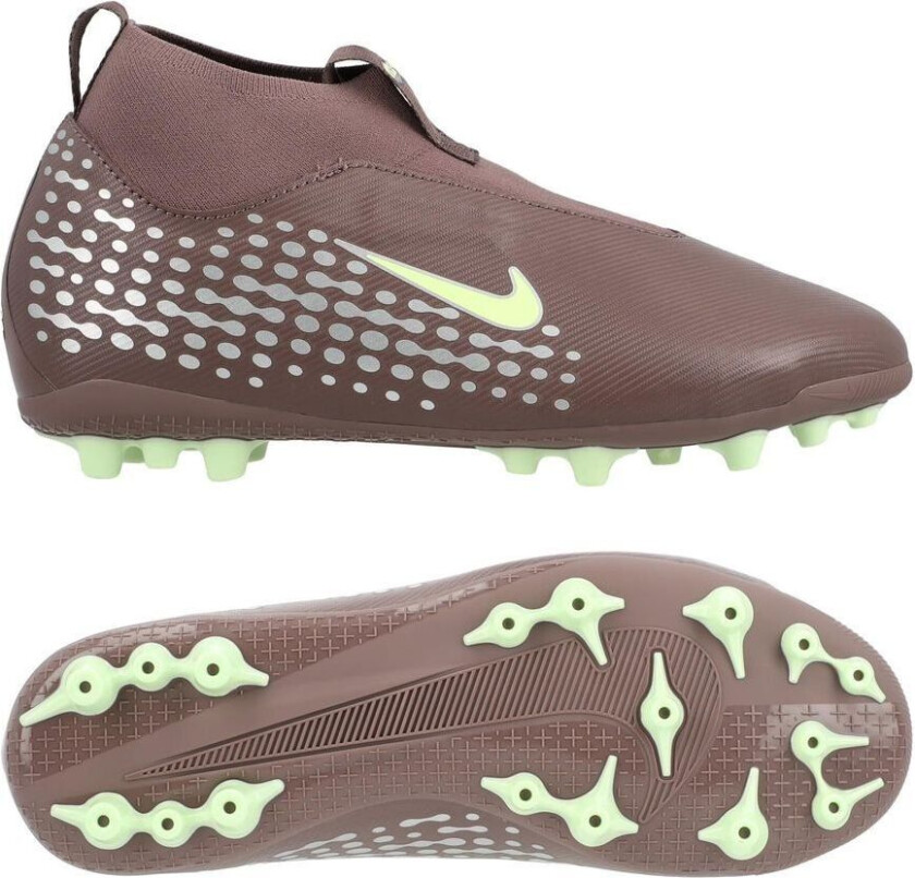 Air Zoom Mercurial Superfly 10 Academy AG Mbappé Personal Edition - Plum Eclipse/Metallisk sølv Barn - Kunstgress (AG), størrelse 38½