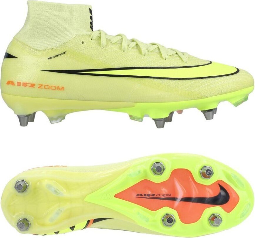 Air Zoom Mercurial Superfly 10 Elite SG-PRO Max Voltage - Gønn/Volt/Hyper Crimson - Vått gress (SG), størrelse 38½