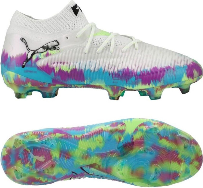 Future 8 Ultimate Fg Brilliance - White/fizzy Apple/bright Aqua/ren Magenta Limited Edition - Gress (Fg), størrelse 37