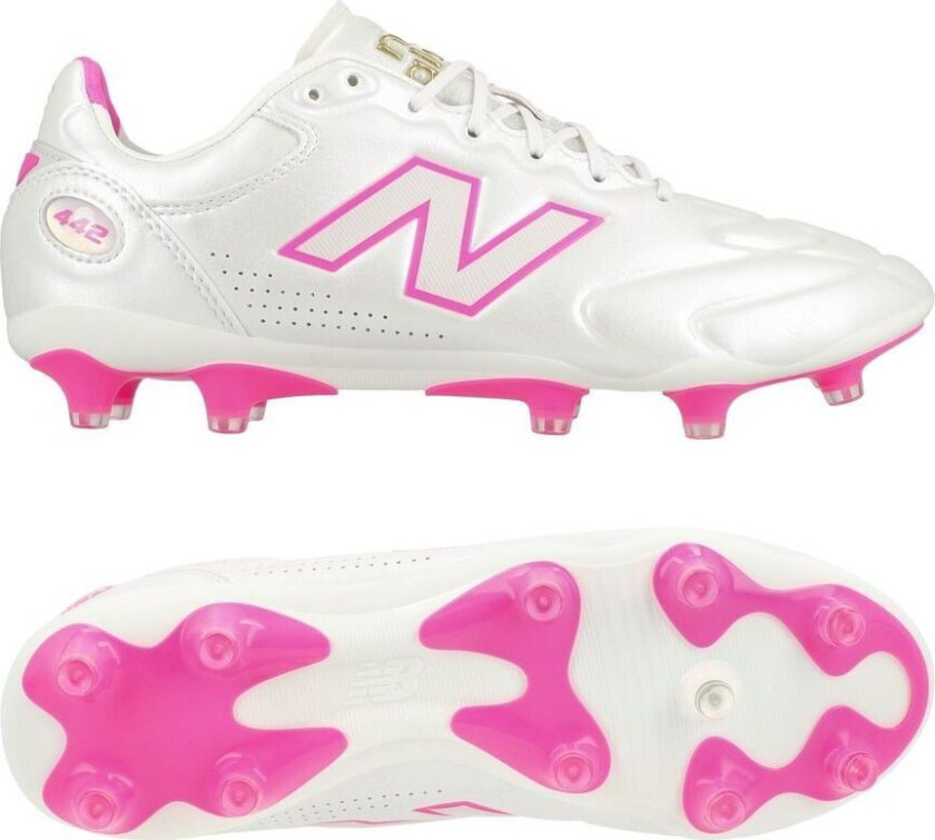 442 V3 Elite Fg Pure Ambition - Hvit/pink Heat - Gress (Fg), størrelse 42½