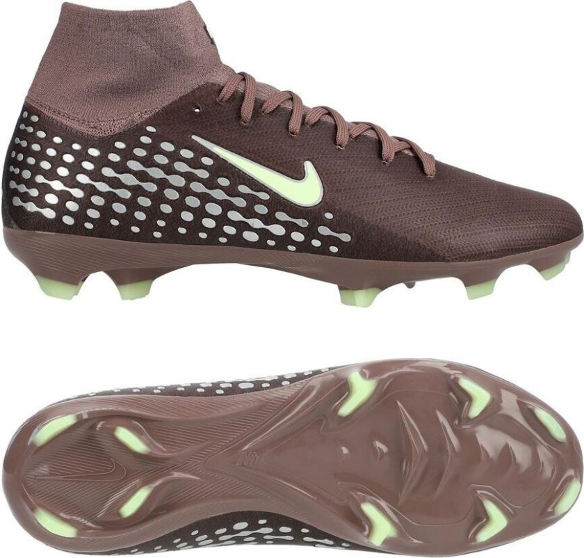 Air Zoom Mercurial Superfly 10 Pro FG Mbappé Personal Edition - Plum Eclipse/Metallisk sølv - Gress (FG), størrelse 36½