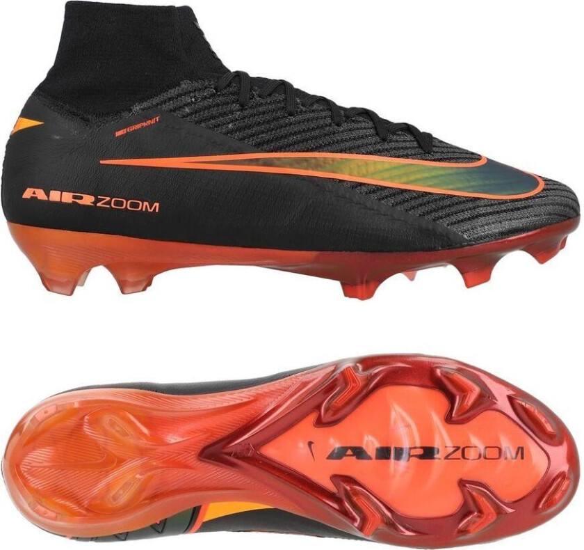 Air Zoom Mercurial Superfly 10 Elite Fg Heat Up - Svart/hyper Crimson - Gress (Fg), størrelse 44