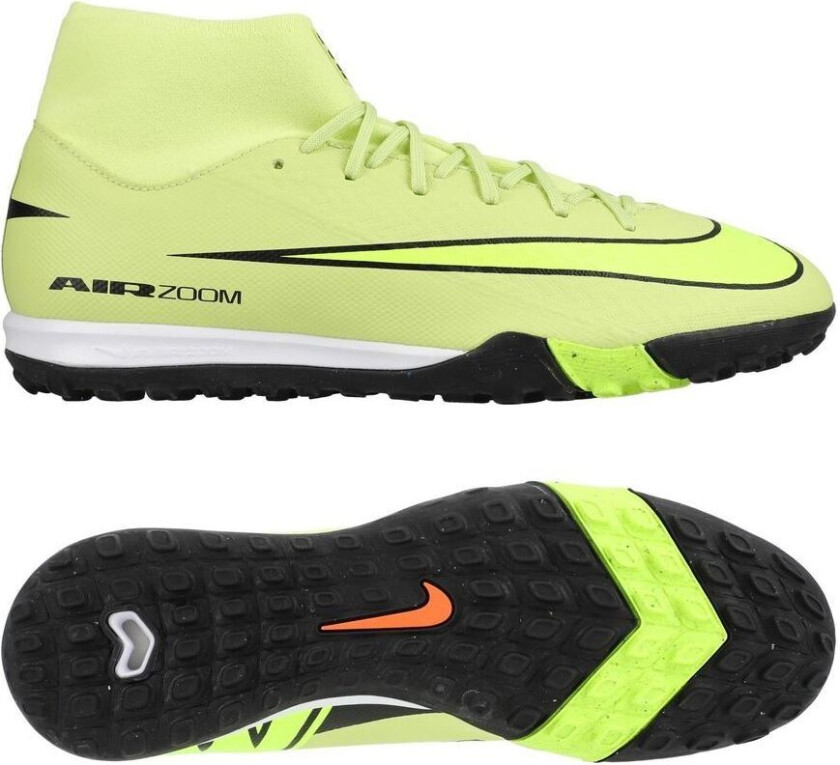 Air Zoom Mercurial Superfly 10 Academy TF Max Voltage - Gønn/Volt/Hyper Crimson - Turf (TF), størrelse 43