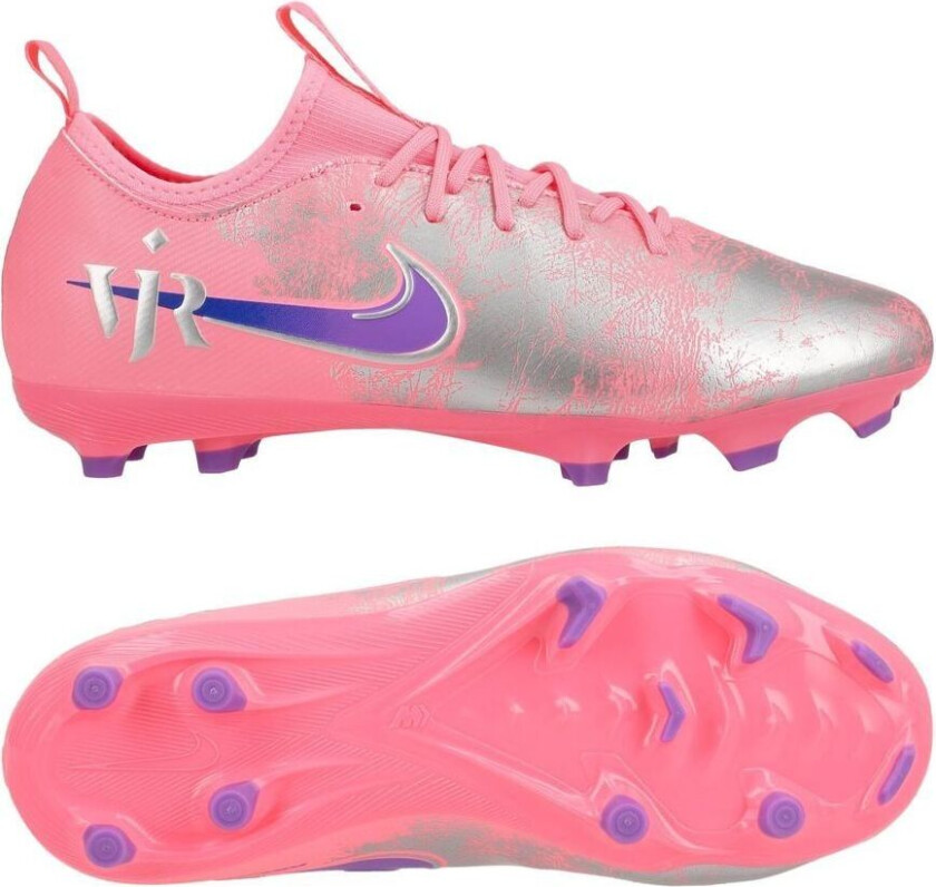 Air Zoom Mercurial Vapor 16 Academy MG Vini Jr. Personal Edition - Rosa/Blå Barn - Multi Ground (MG), størrelse 38