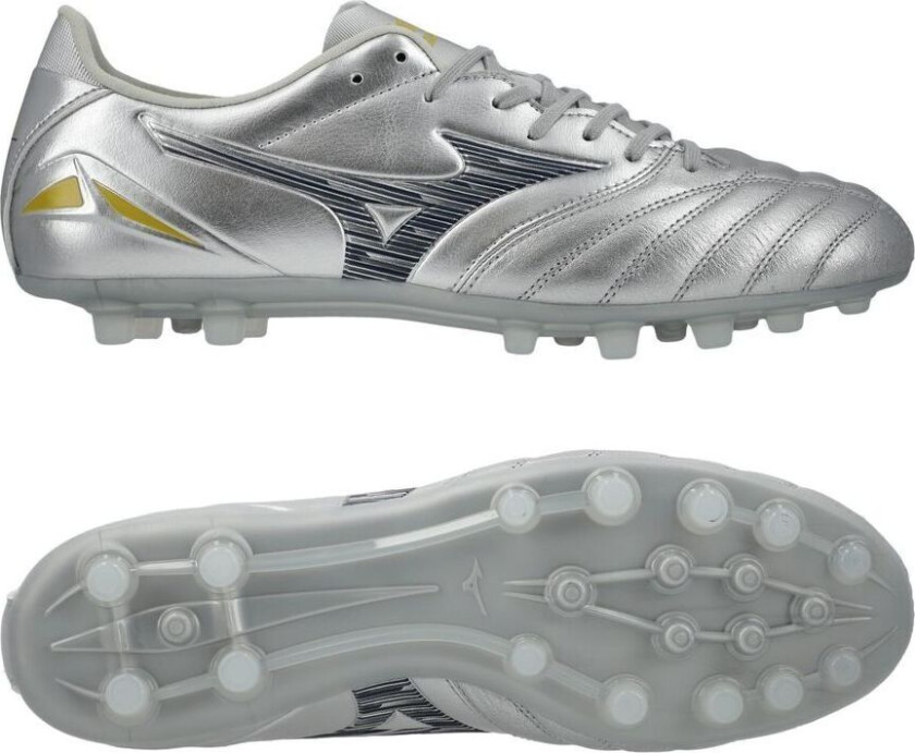 Morelia Neo IV Pro AG Platinum Silver - Sølv/Cool Gray - Kunstgress (AG), størrelse 39
