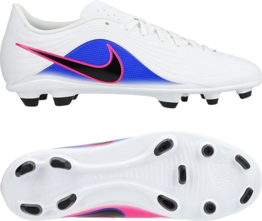 Tiempo Maestro Club MG Attack - Hvit/Svart/Blå/Rosa - Multi Ground (MG), størrelse 40½