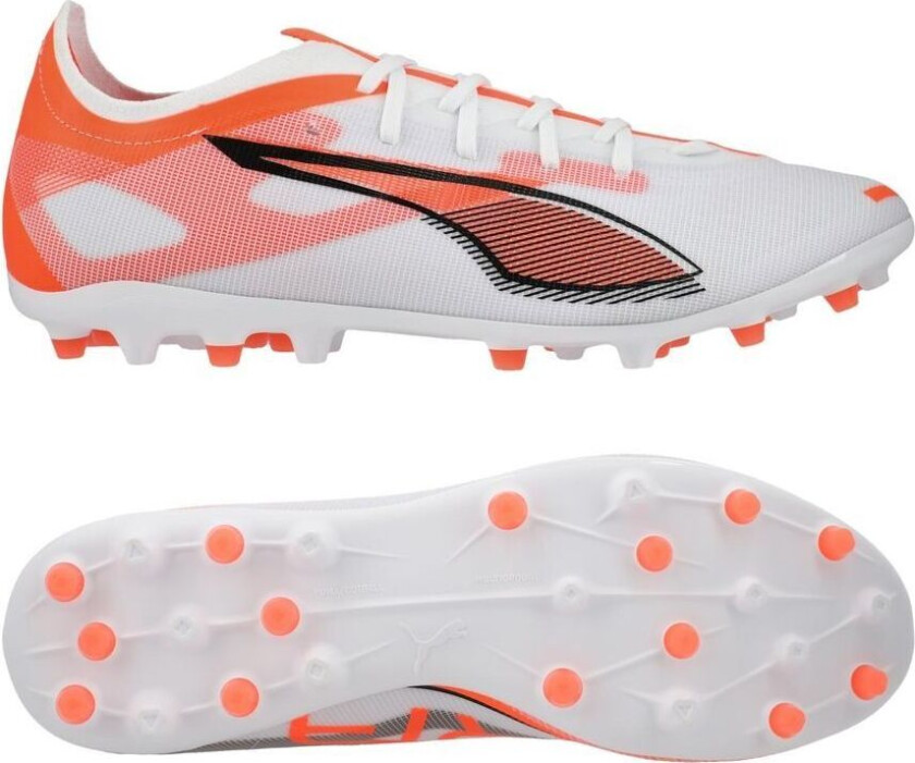 Ultra 5 Match MG Unlimited - White/ Svart/rød - Multi Ground (MG), størrelse 42½