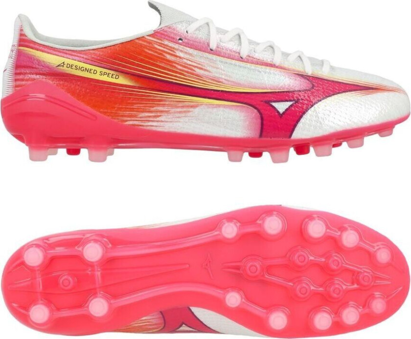 Alpha Iii Elite Ag Blazing Flair - Hvit/rosa - Kunstgress (Ag), størrelse 39