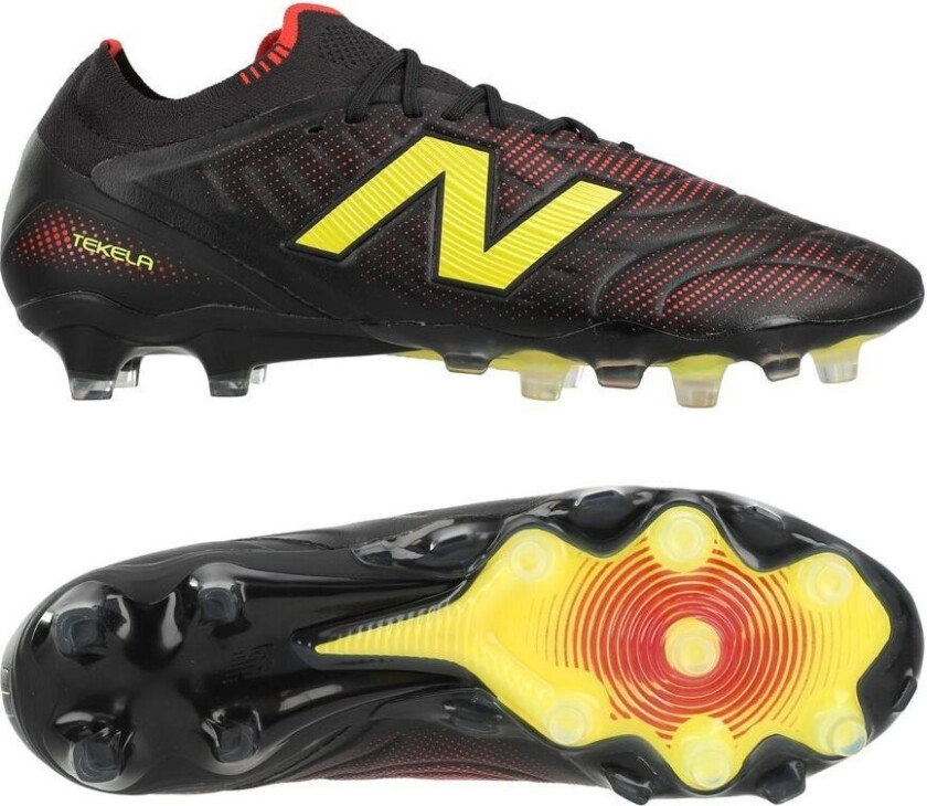 Tekela V5 Elite Low Cut Fg Live Wire - Svart/gul - Gress (Fg), størrelse 41½