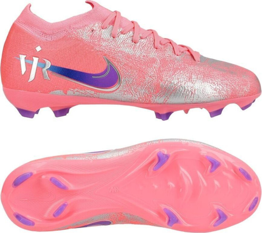 Air Zoom Mercurial Vapor 16 Pro FG Vini Jr. Personal Edition - Rosa/Blå Barn - Gress (FG), størrelse 32