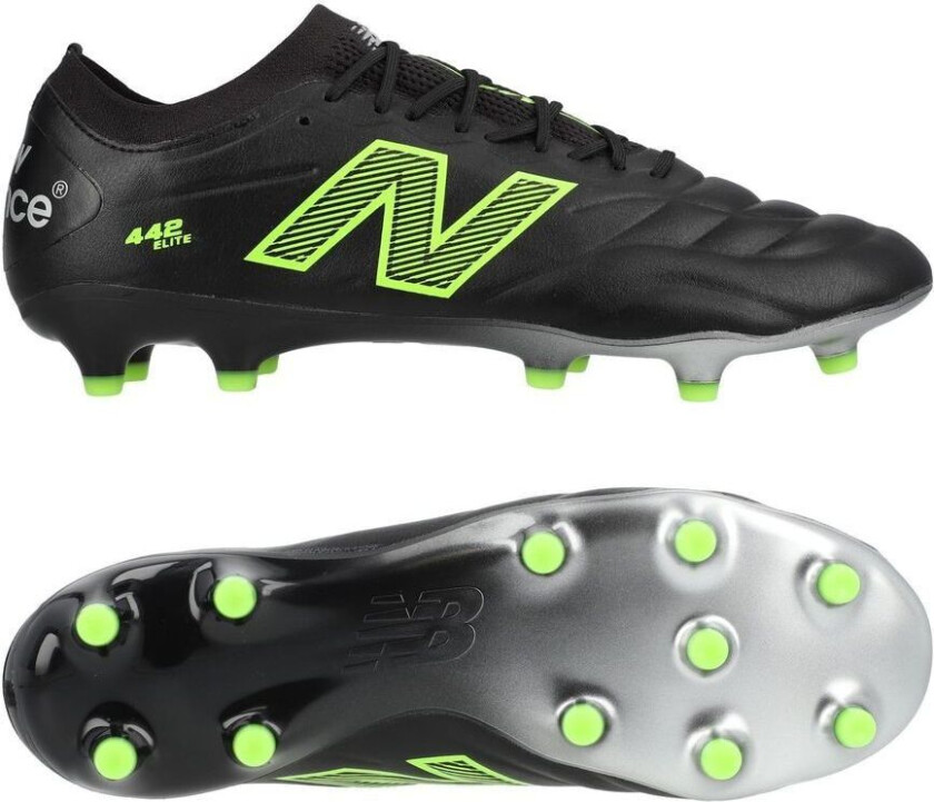 442 v2 Elite FG Lime Light - Svart/Grønn - Gress (FG), størrelse 37½