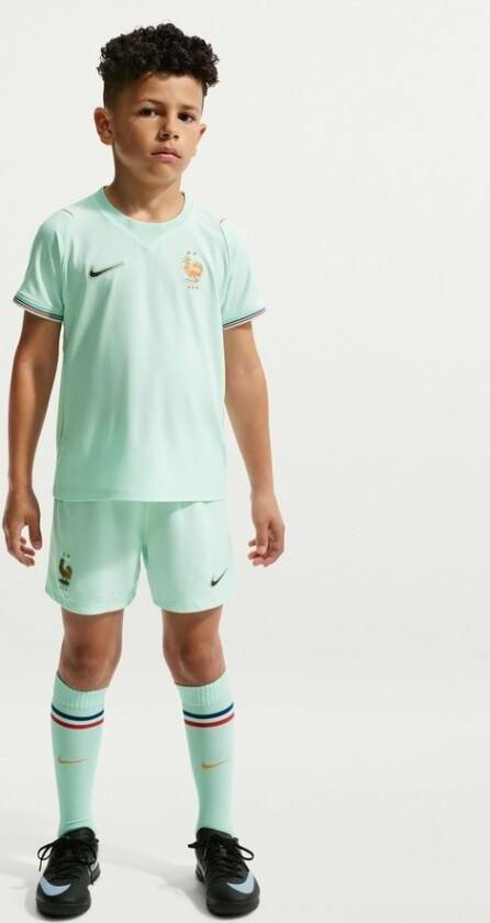 Frankrike Bortedrakt World Cup 2026 Mini-kit Barn - Nike, størrelse M: 110-116 cm