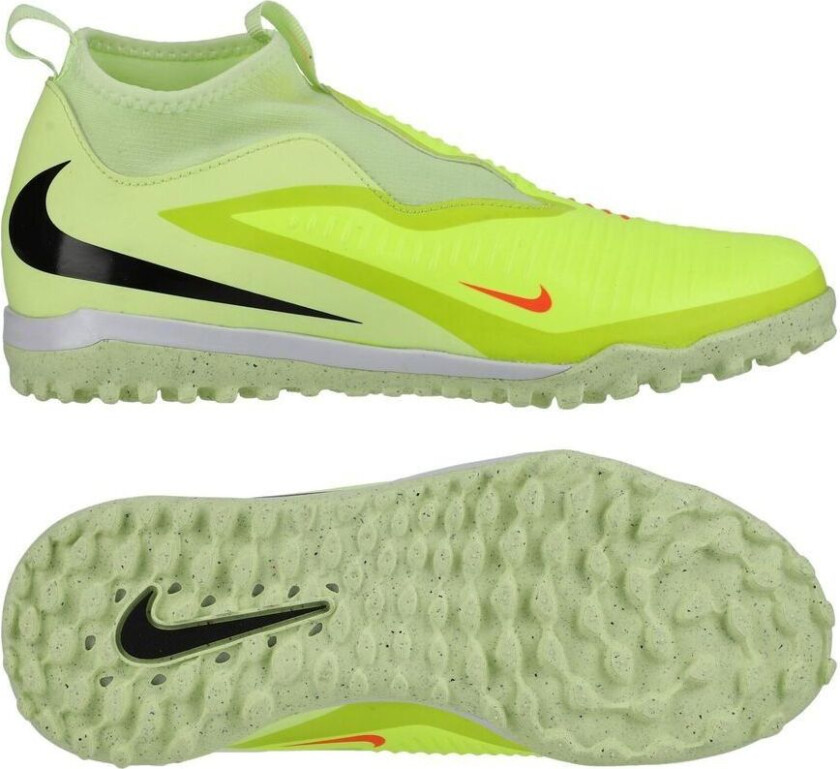 Phantom 6 Academy High Cut TF Max Voltage - Gønn/Svart/Hyper Crimson Barn - Turf (TF), størrelse 38