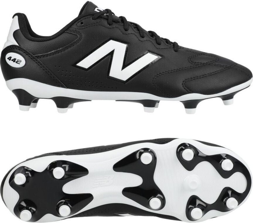 442 V3 Team Fg Core - Svart/hvit - Gress (Fg), størrelse 42½