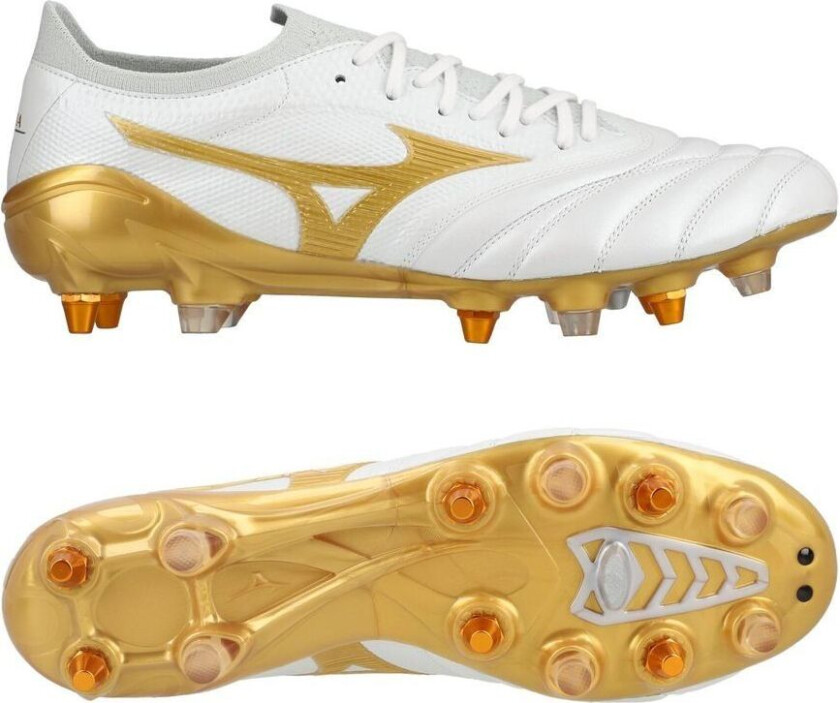 Morelia Neo Iv Beta Made In Japan Sg Bright Gold - Hvit/gull/cool Gray - Vått Gress (Sg), størrelse 46