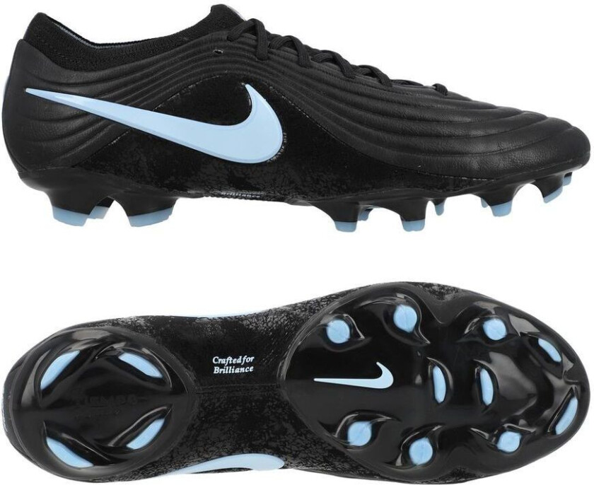 Tiempo Maestro Elite FG Shadow - Svart/Isblå - Gress (FG), størrelse 42½