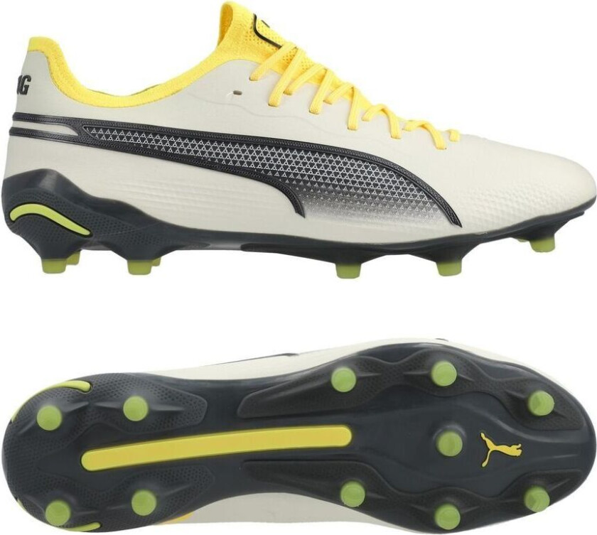 King Ultimate FG/AG Voltage - Alpint snø/Grå/Yellow Blaze Kvinner, størrelse 35½