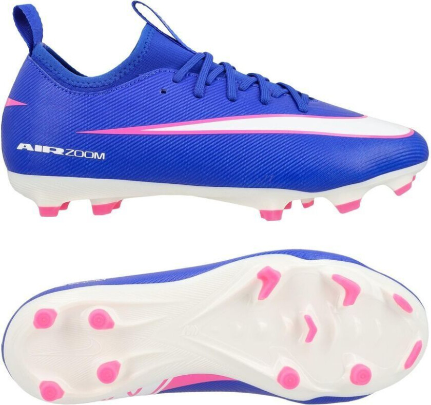Air Zoom Mercurial Vapor 16 Academy MG Attack - Blå/Hvit Barn - Multi Ground (MG), størrelse 38