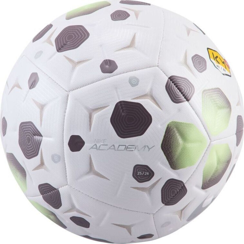 Fotball Academy Mbappé Personal Edition - Hvit/Plum Eclipse/Metallisk sølv, størrelse Ball SZ. 4