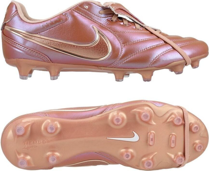 Tiempo Ligera Pro FG - Metallic Rose Gold/Metallisk rød bronse LIMITED EDITION - Gress (FG), størrelse 44