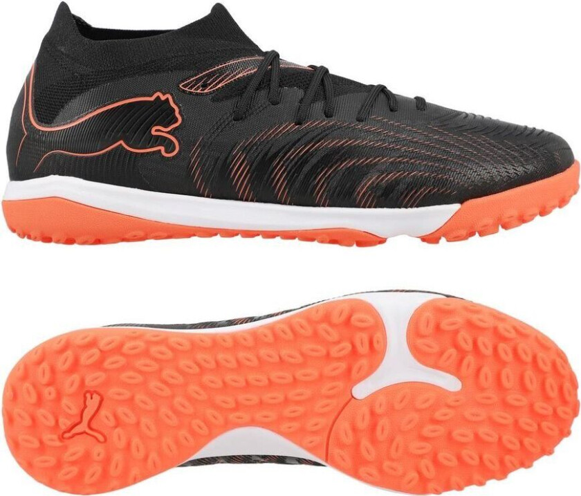 Future 9 Match TT Eclipse - Svart/rød/Strong Gray - Turf (TF), størrelse 41