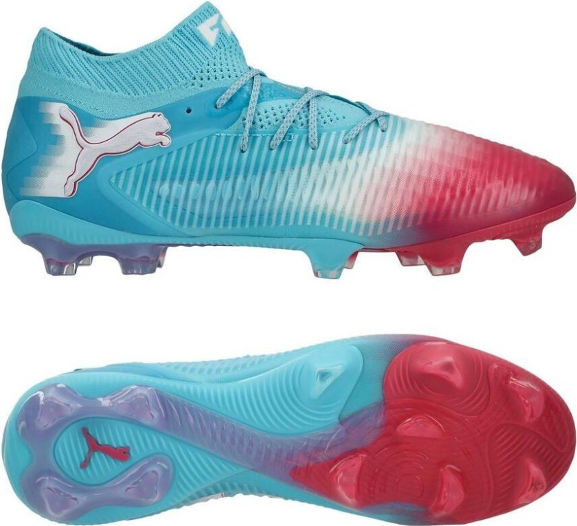 Future 8 Ultimate FG Re-charge - Hero Blå/ White/Sunset Pink - Gress (FG), størrelse 46½