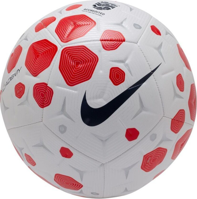 Fotball Academy England - Hvit/rød, størrelse Ball SZ. 5