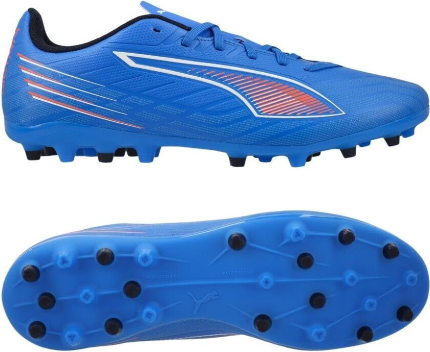Ultra 6 Play MG Untamed - Ultra Blue/ White/rød - Multi Ground (MG), størrelse 42½