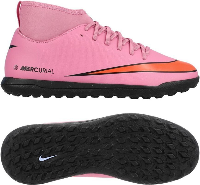 Mercurial Superfly 10 Club Tf Scary Good - Magisk Flamingo/svart/oransje Barn - Turf (Tf), størrelse 36½