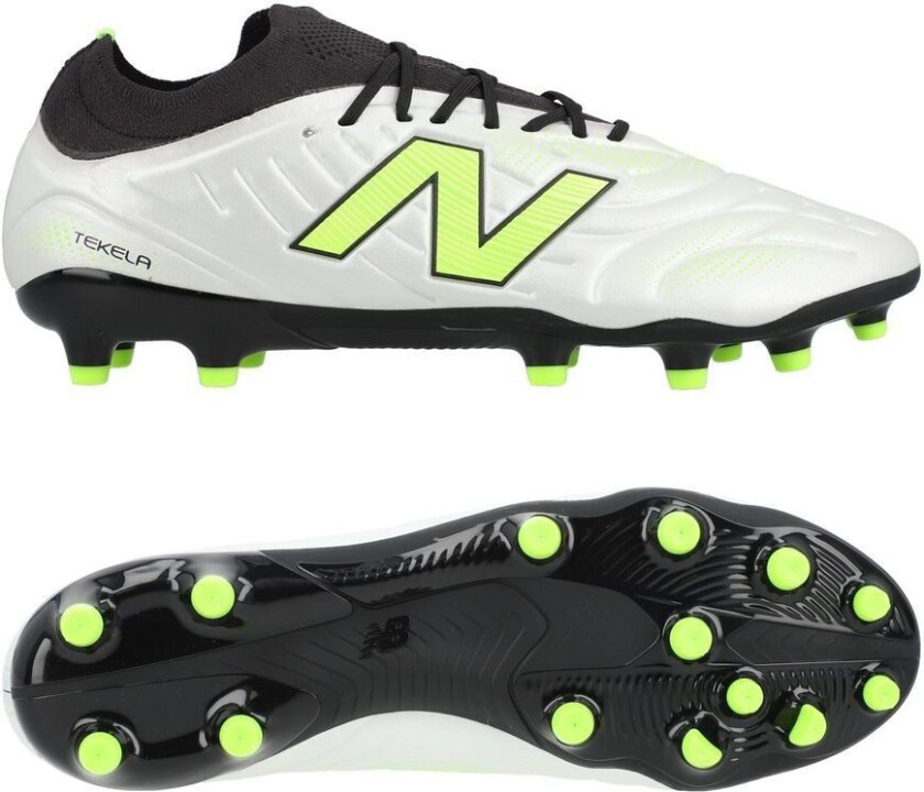 Tekela V5 Pro Low Cut MG Lime Light - Hvit/Grønn - Multi Ground (MG), størrelse 40